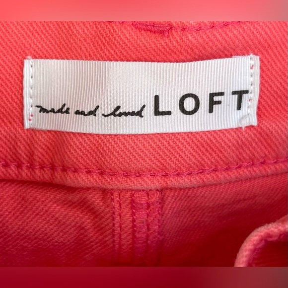 The Wide Leg Coral High Rise Cropped Jeans Size 14 (32) - Picture 2 of 6